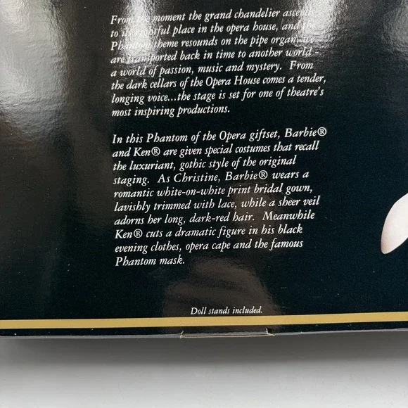 Barbie & Ken Phantom of the Opera Fao Schwartz Limited Collectible Edition 20377 - Picture 13 of 16